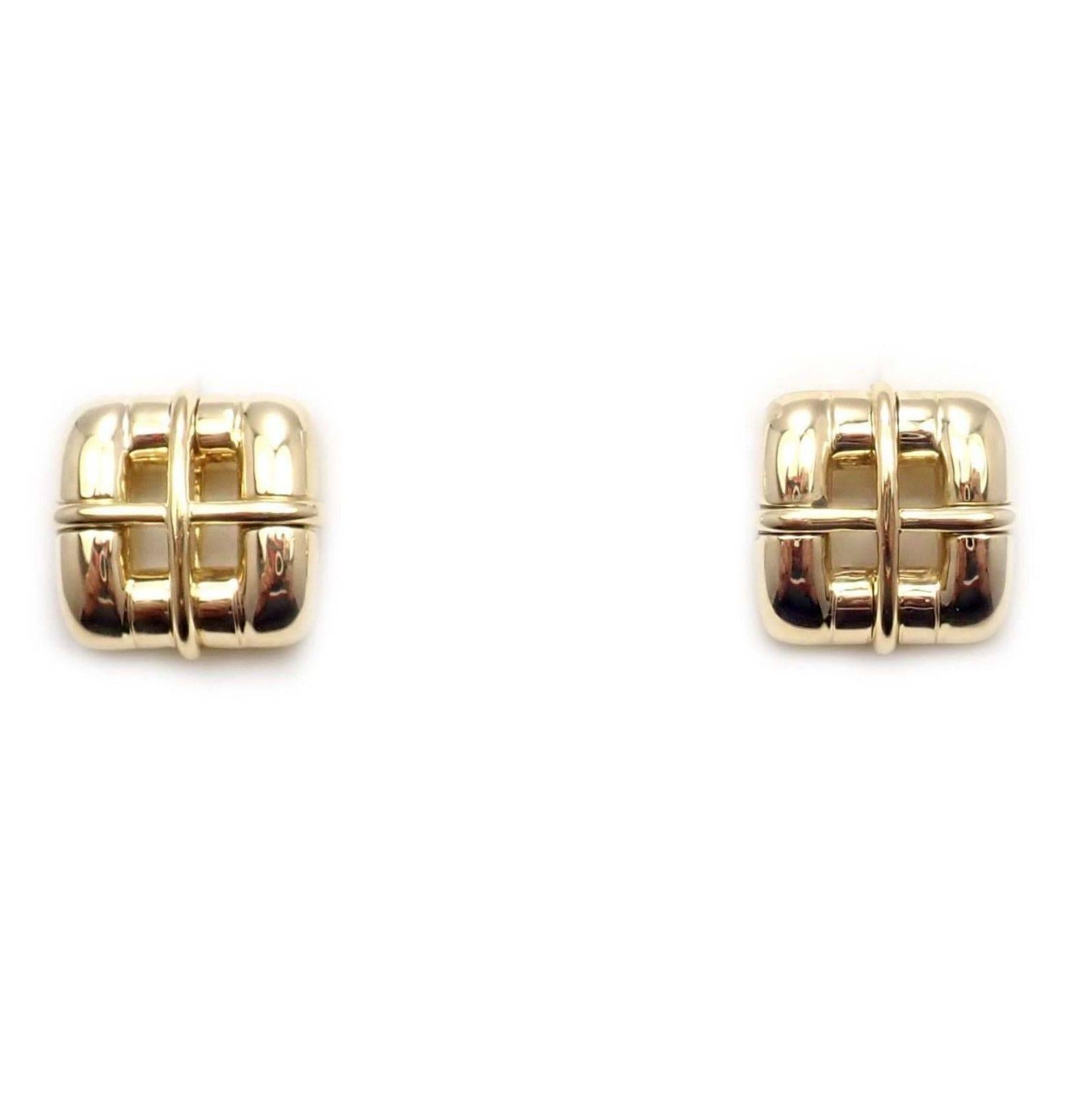 Tiffany & Co. Classic Yellow Gold Earrings 3