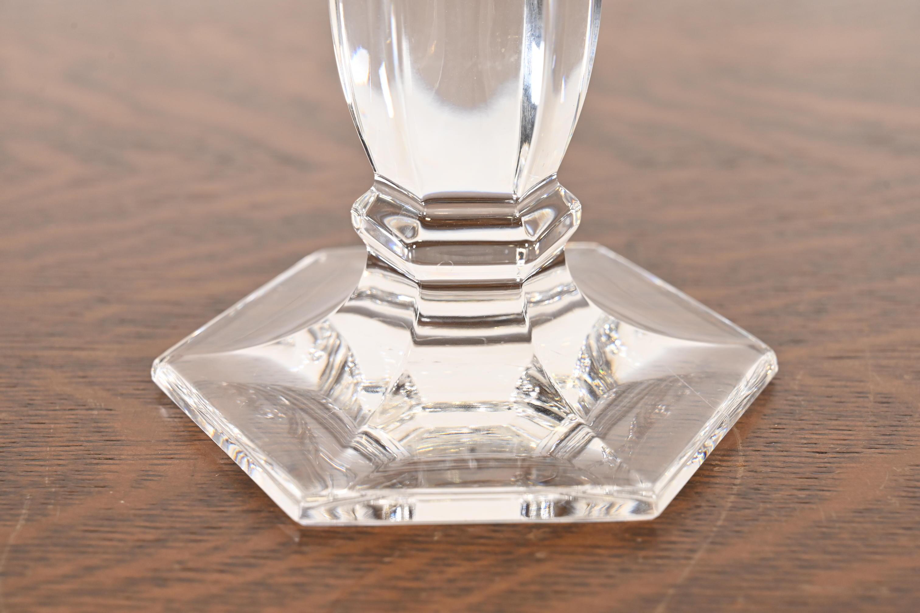 Tiffany & Co. Candelabros de cristal transparente, Pareja en venta 2