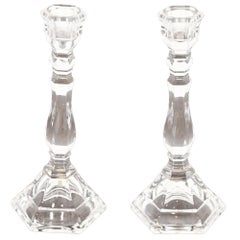 Tiffany & Co. Chandeliers en cristal clair, paire