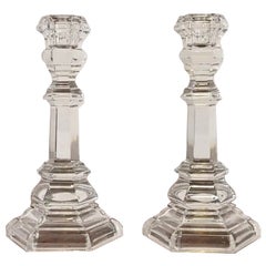 Tiffany & Co. Candelieri in cristallo trasparente, coppia