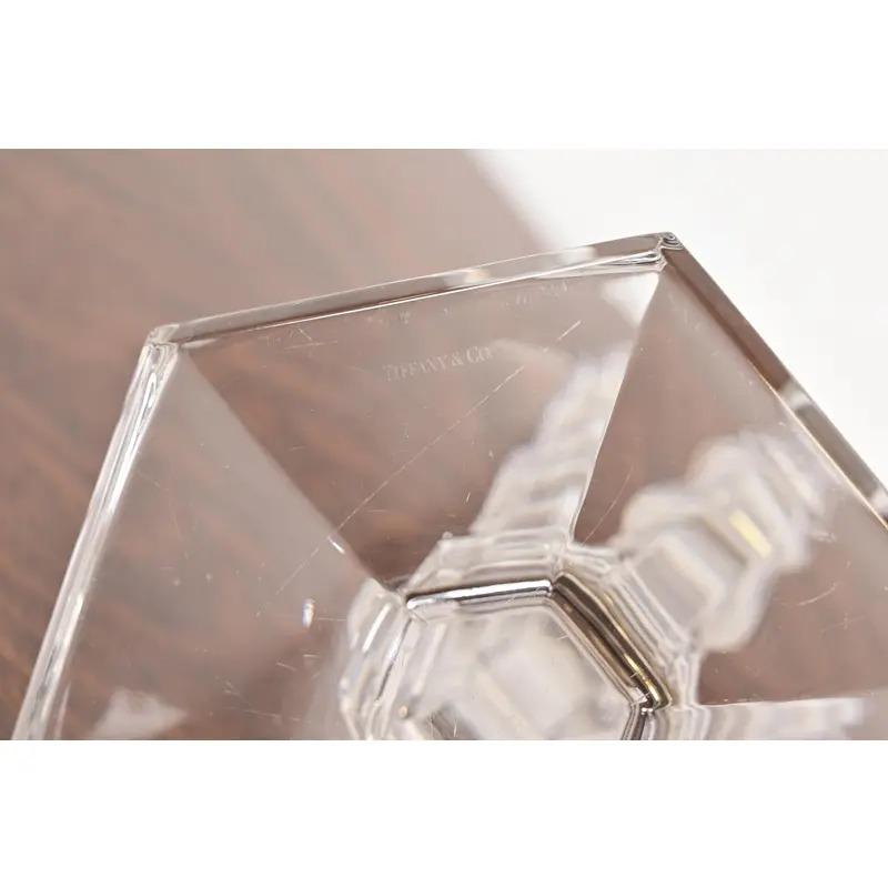 Tiffany & Co. Candelieri alti in cristallo trasparente, coppia in vendita 3