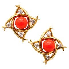 Diamond Clip-on Earrings
