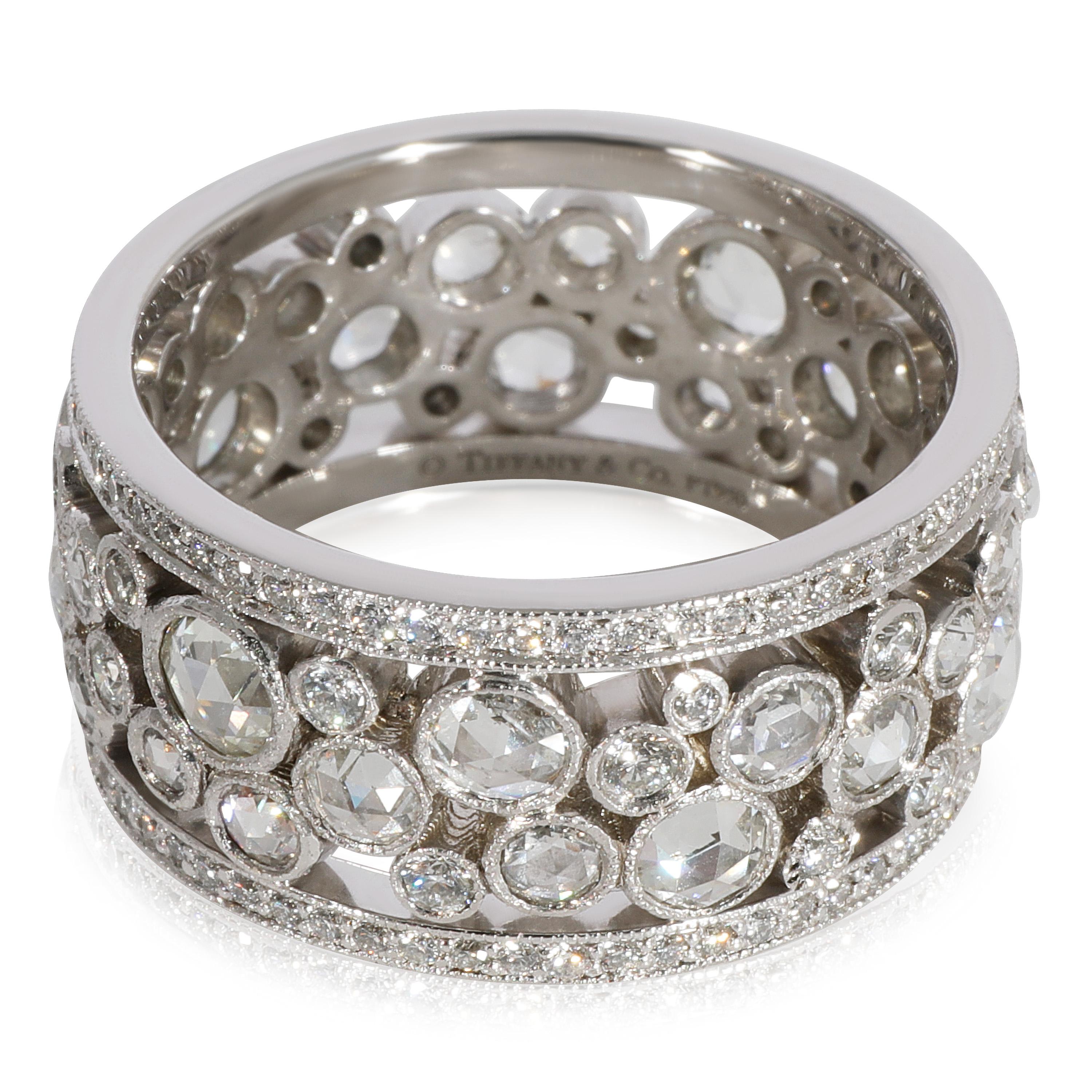 Tiffany & Co. Cobblestone Diamond Band in Platinum 2.10 CTW In Excellent Condition In New York, NY