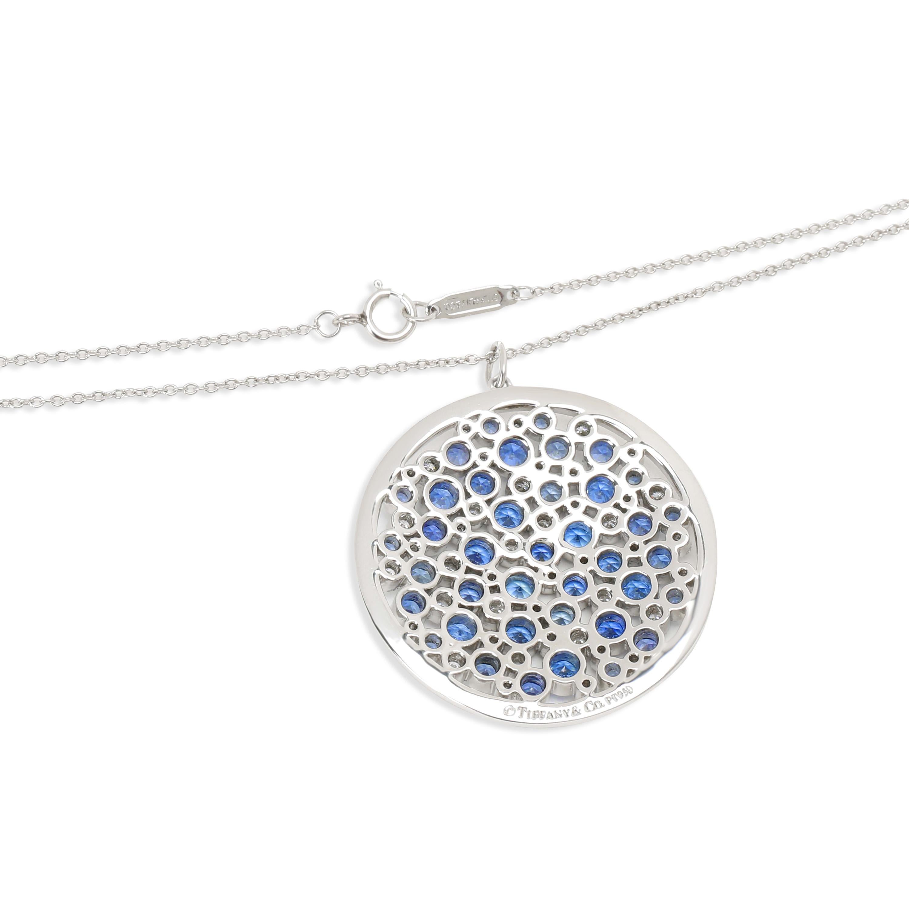 blue sapphire necklace tiffany