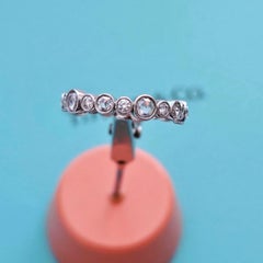 Tiffany & Co. Cobblestone Rose-Cut Diamond Platinum Eternity Band Ring