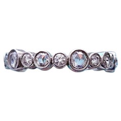 Tiffany & Co. Cobblestone Rose-Cut Diamond Platinum Eternity Band Ring