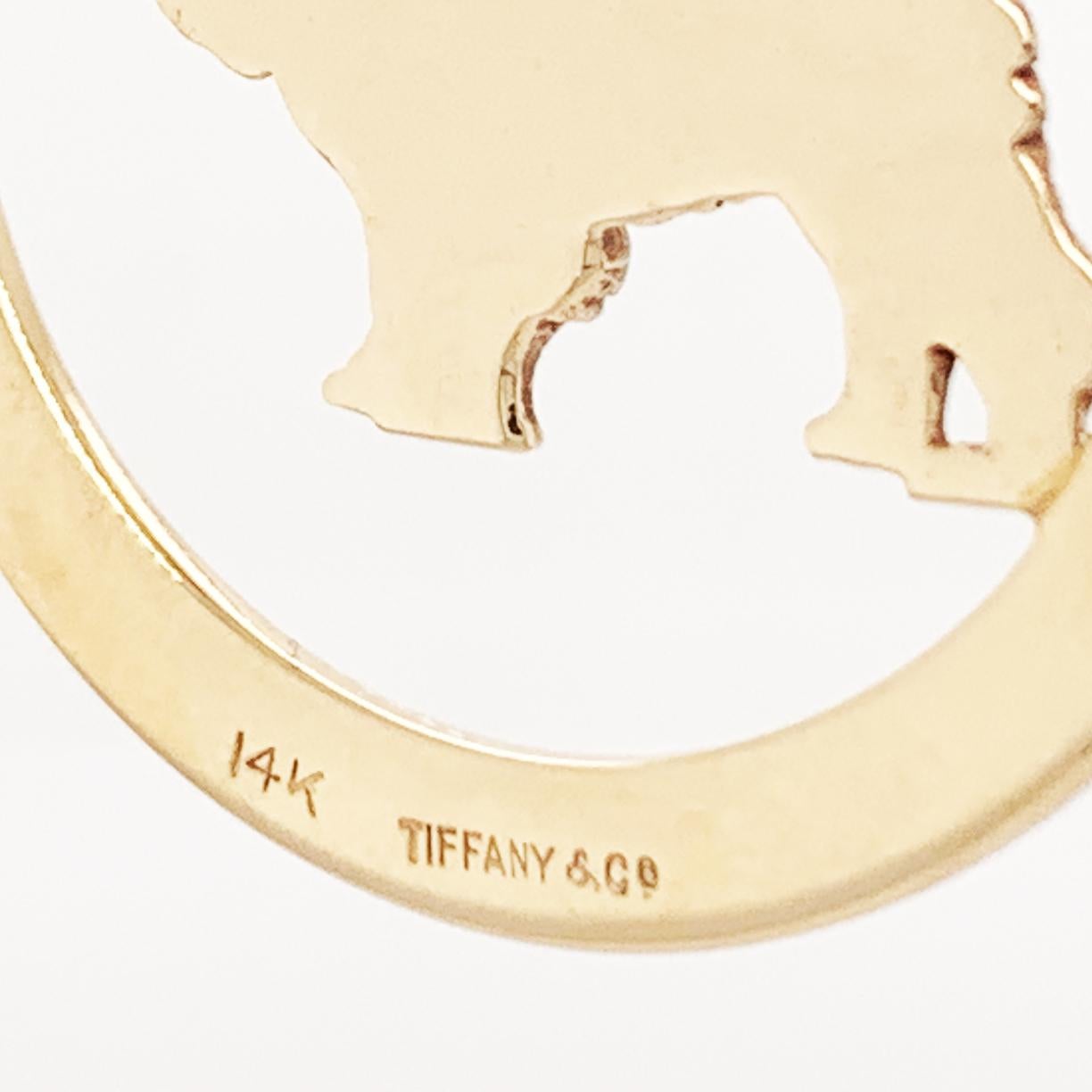 Tiffany & Co. Cocker Spaniel Gold Charm In Excellent Condition In New York, NY