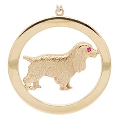 Vintage Tiffany & Co. Cocker Spaniel Gold Charm