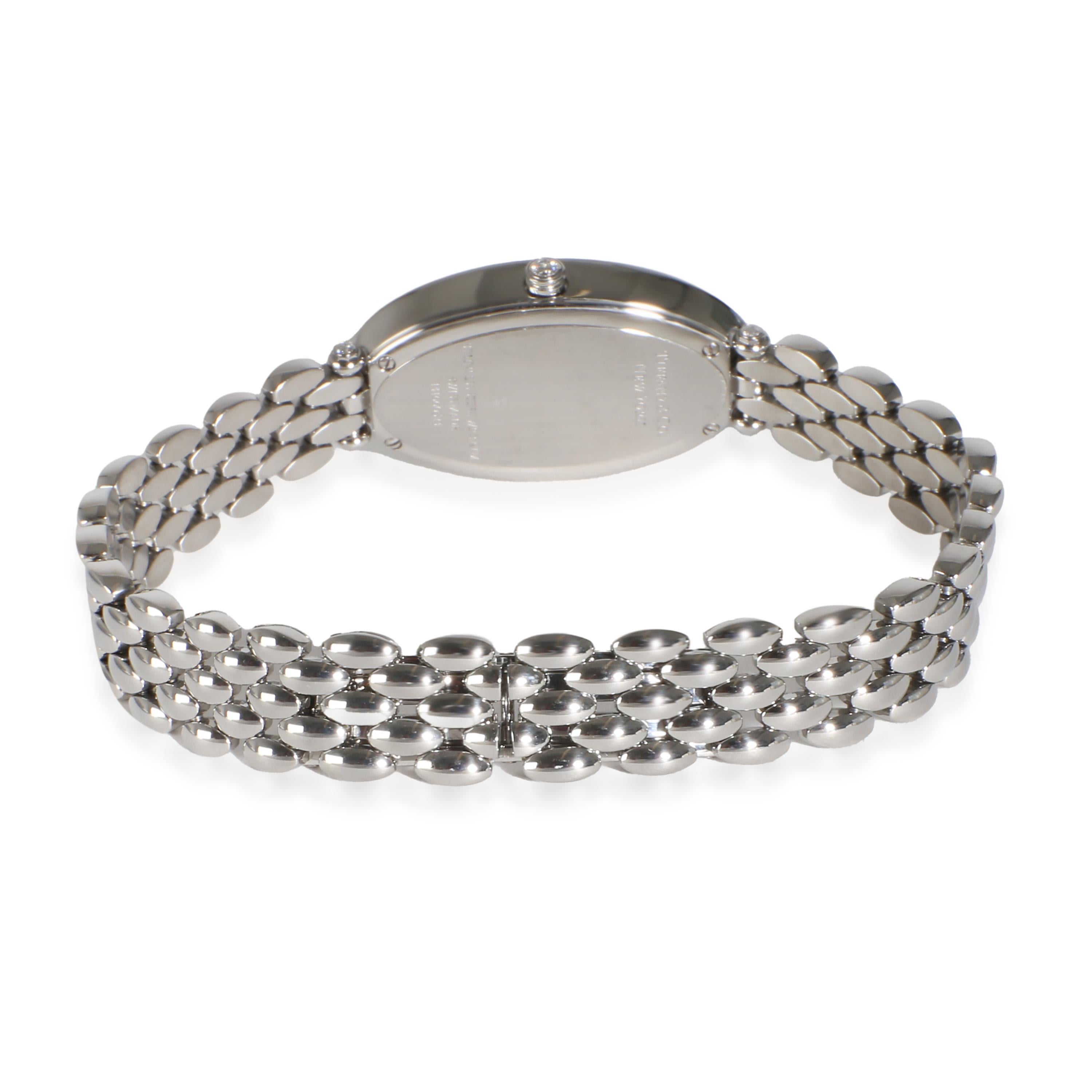 Tiffany & Co. Cocktail Cocktail Women's Watch in  Stainless Steel

SKU: 141791

PRIMARY DETAILS
Brand: Tiffany & Co.
Model: Cocktail
Country of Origin: Switzerland
Movement Type: Quartz: Battery
Year of Manufacture: 2010-2019
Condition: In excellent