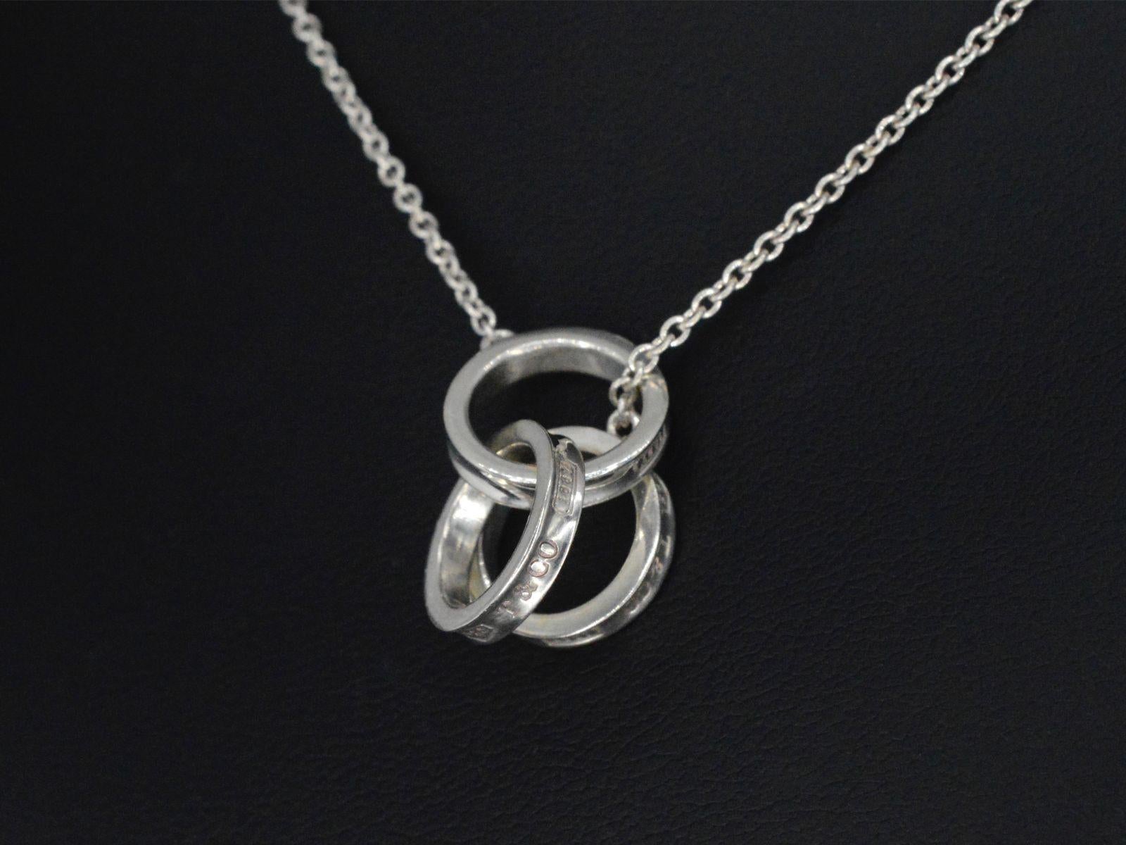 tiffany interlocking circles necklace