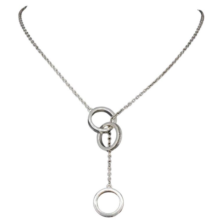 Tiffany 1837 Interlocking Circles Pendant in Silver, Small, Size: 16 in.