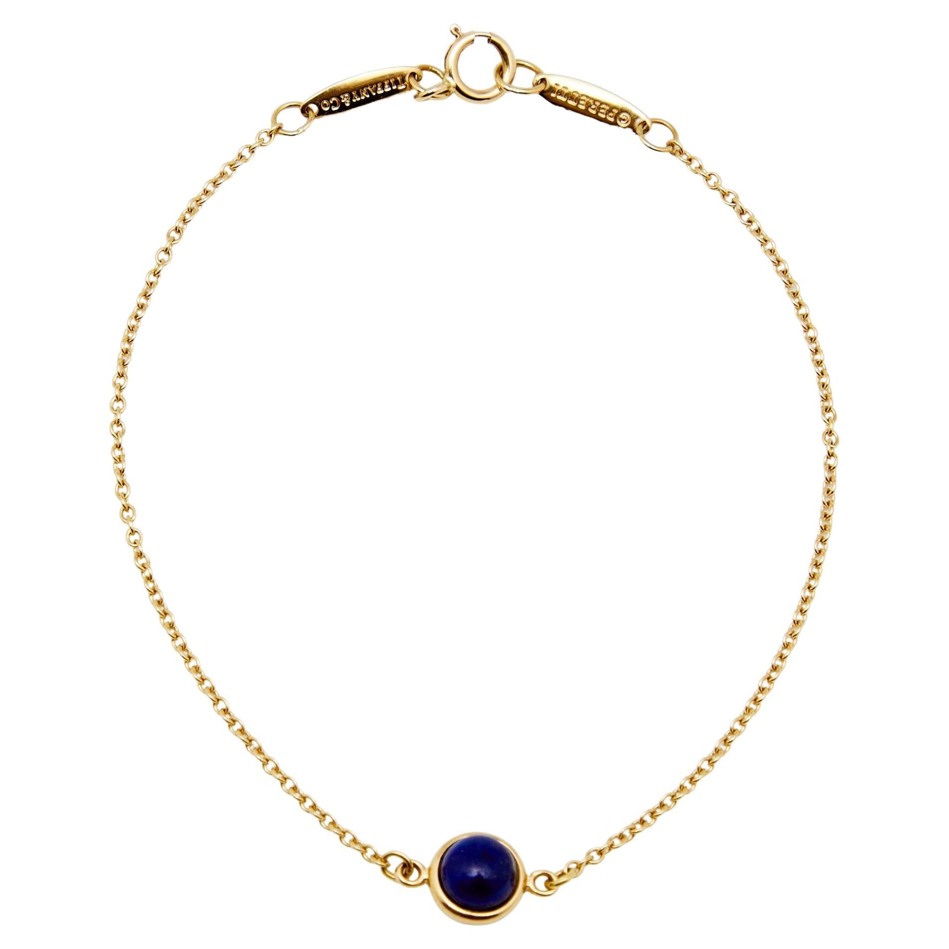 Tiffany & Co. Color by the Yard Lapis Lazuli 18k Yellow Gold Bracelet
