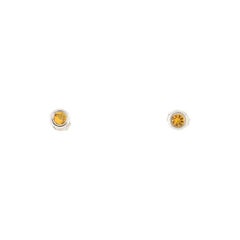 Tiffany & Co. Color by The Yard Stud Earrings Sterling Silver with Citrine