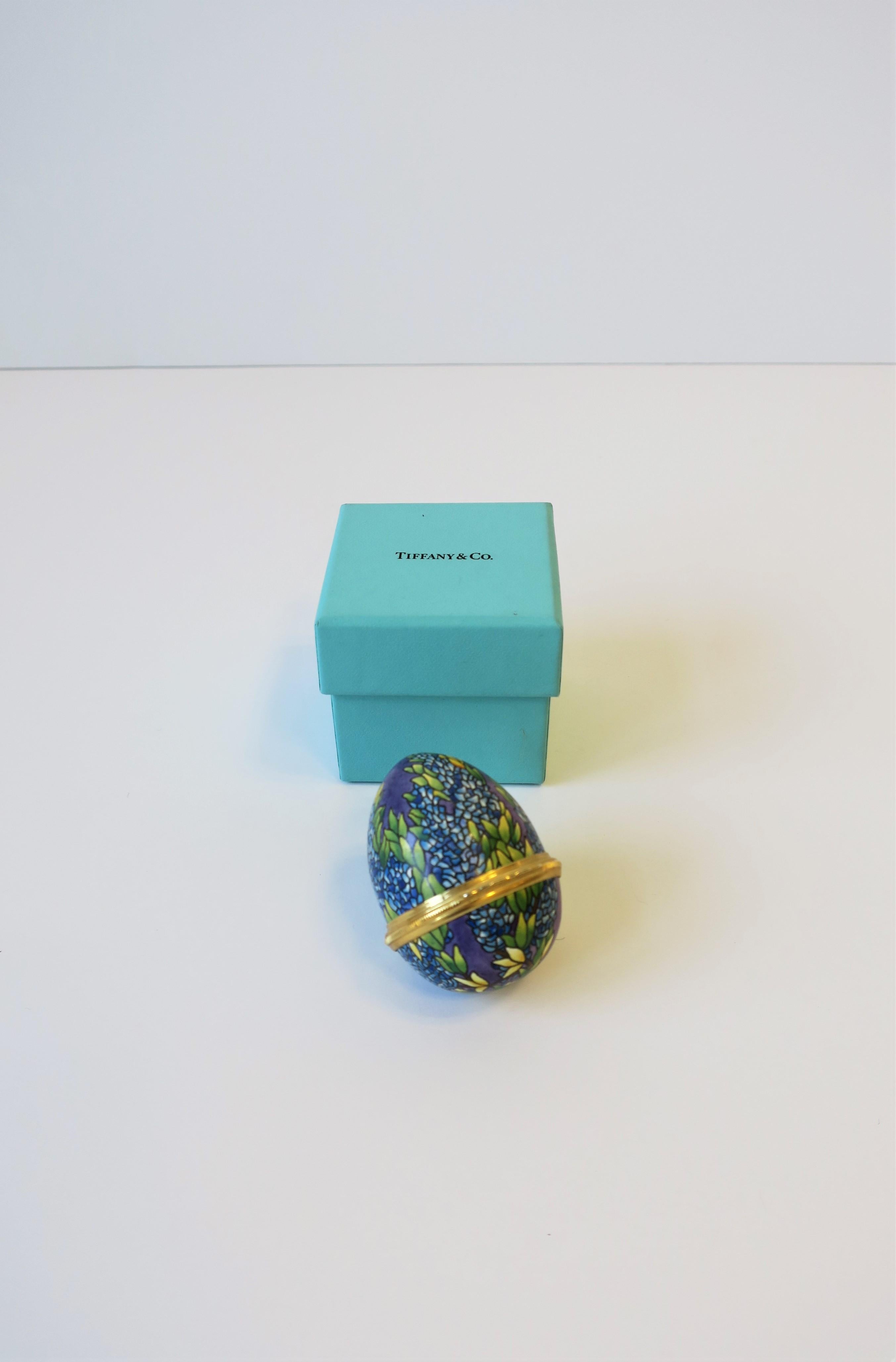 Tiffany & Co. Colorful Enamel 'Egg' Jewelry Box 4