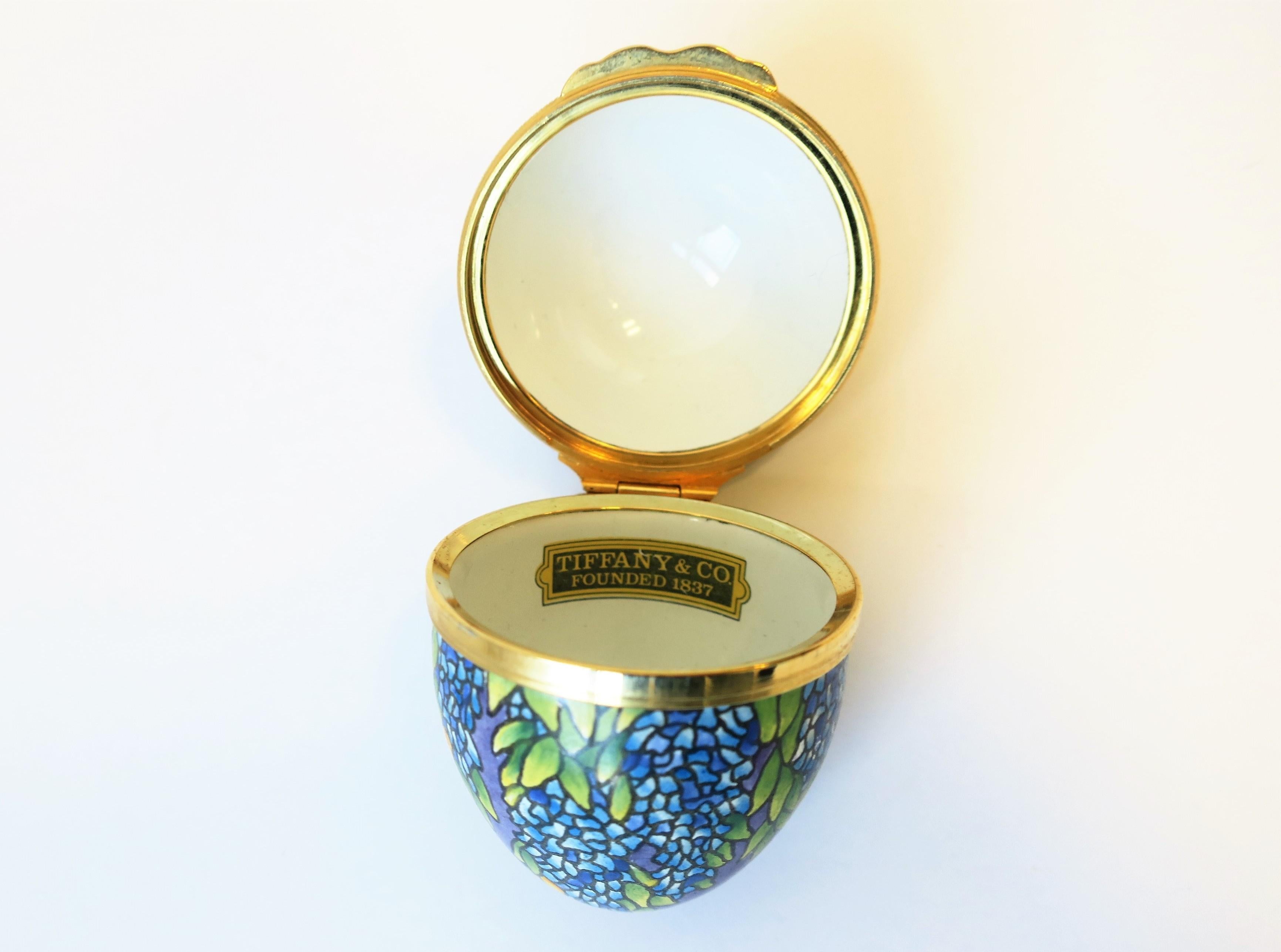 Tiffany & Co. Colorful Enamel 'Egg' Jewelry Box 4