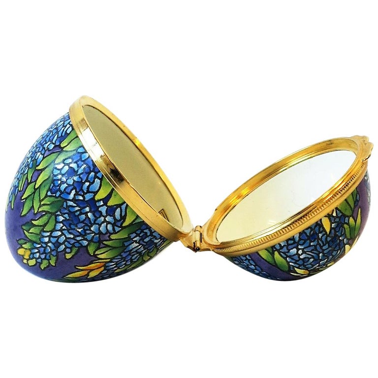 Tiffany and Co. Colorful Enamel 'Egg' Jewelry Box