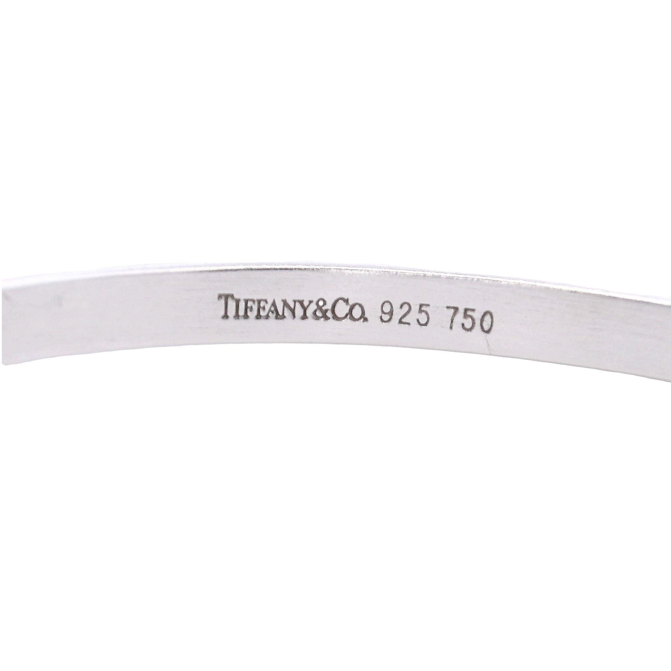 TIFFANY & CO. Bracciale con gancio combinato in oro giallo 18k e argento sterling in vendita 3