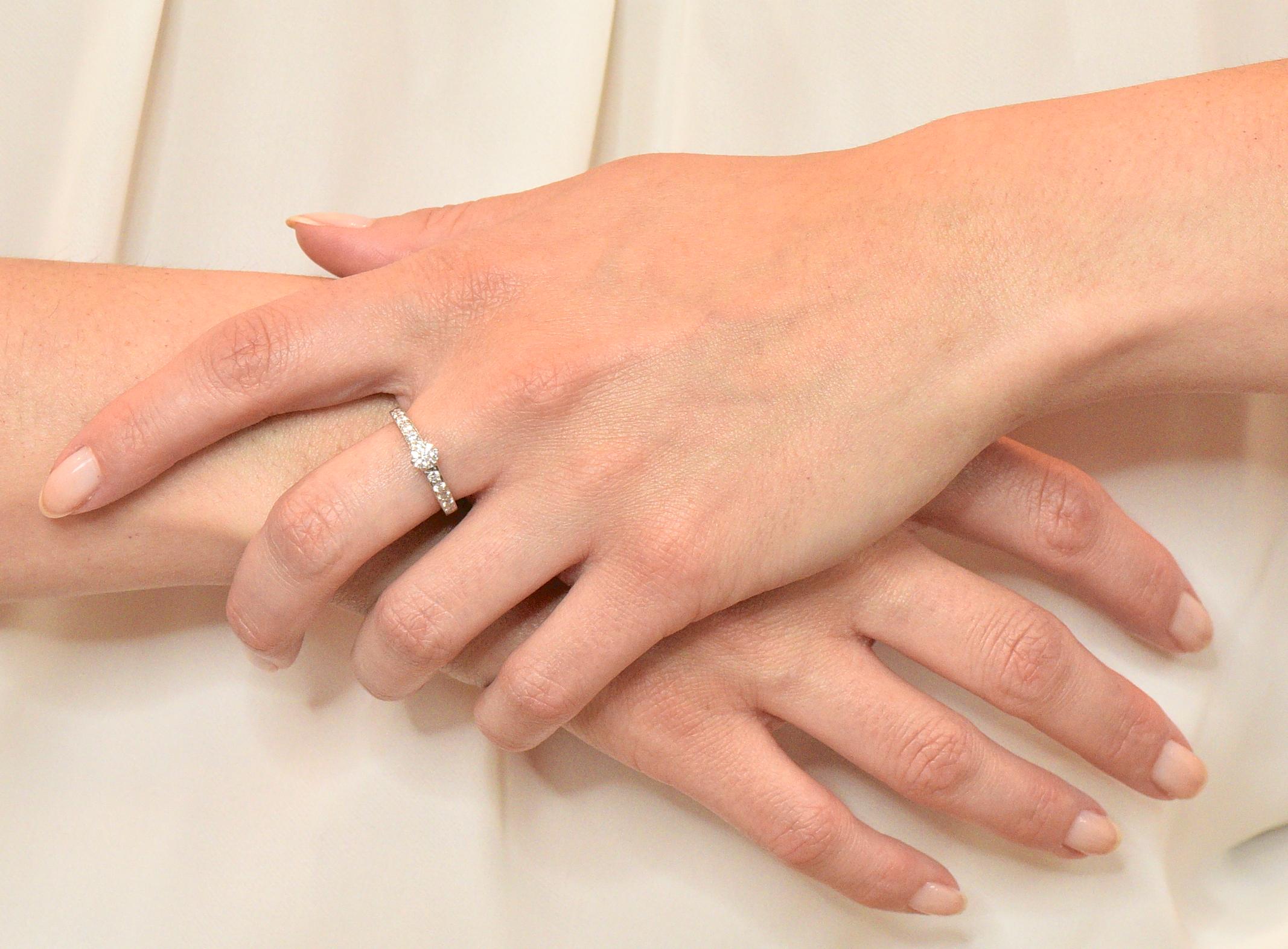 Tiffany & Co. Contemporary 0.48 Carat Diamond Platinum Engagement Ring 2