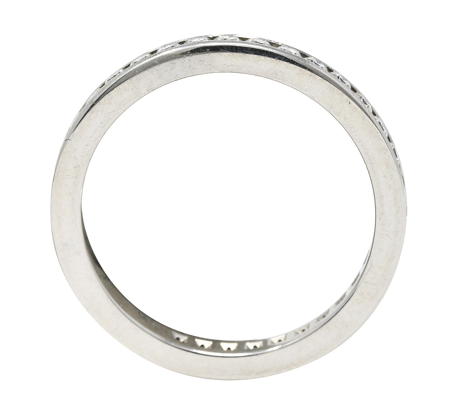 Tiffany & Co. Contemporary 0.75 Carat Diamond Platinum Eternity Stacking Ring 2