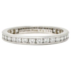 Tiffany & Co Contemporary 0.90 Carat Diamond Platinum Eternity Channel Band Ring