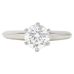 Tiffany & Co. Contemporary 1.13 Carats Diamond Platinum Engagement Ring