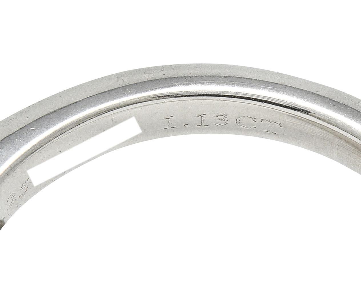 Tiffany & Co. Zeitgenössischer Solitär-Verlobungsring aus Platin mit 1,13 Karat Diamant im Angebot 2