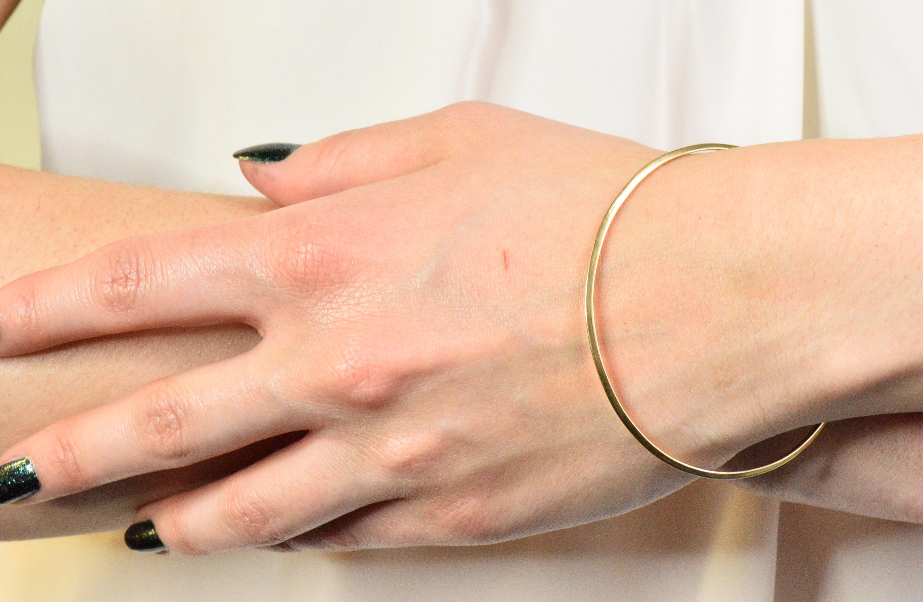 Tiffany & Co. Contemporary 14 Karat Gold Bangle Bracelet 1