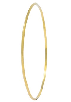 Tiffany & Co. Contemporary 14 Karat Gold Knife Edge Bangle Bracelet