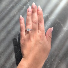 Tiffany & Co. Contemporary 1.59 CTW Cushion Diamond Platinum Engagement Ring