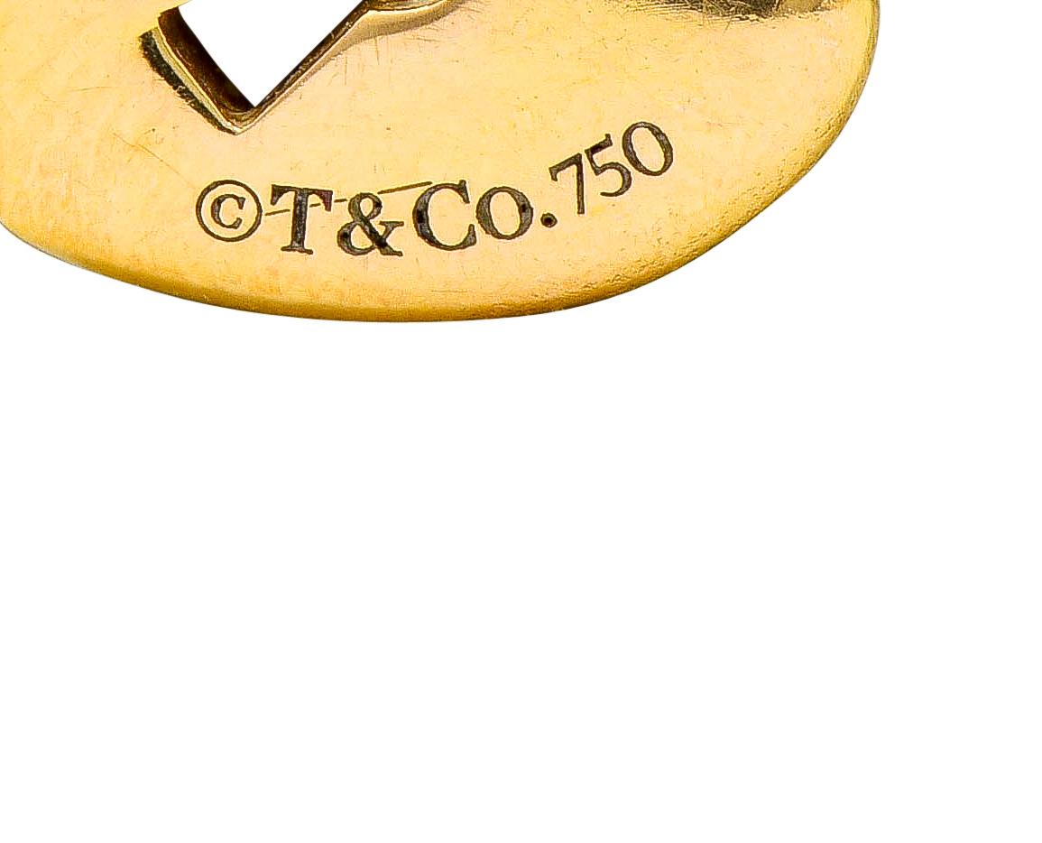 Women's or Men's Tiffany & Co. Contemporary 18 Karat Gold Heart Padlock Tiffany Hearts Charm