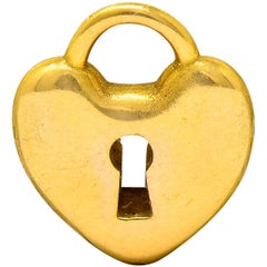 Tiffany & Co. Contemporary 18 Karat Gold Heart Padlock Tiffany Hearts Charm