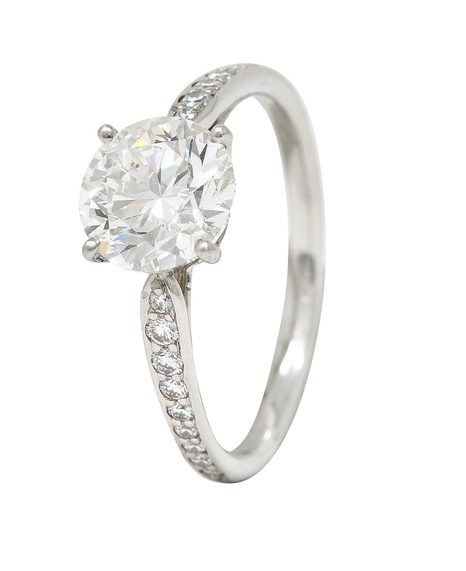 Tiffany & Co. Contemporary 2.02 CTW Diamond Platinum Harmony Engagement Ring 4