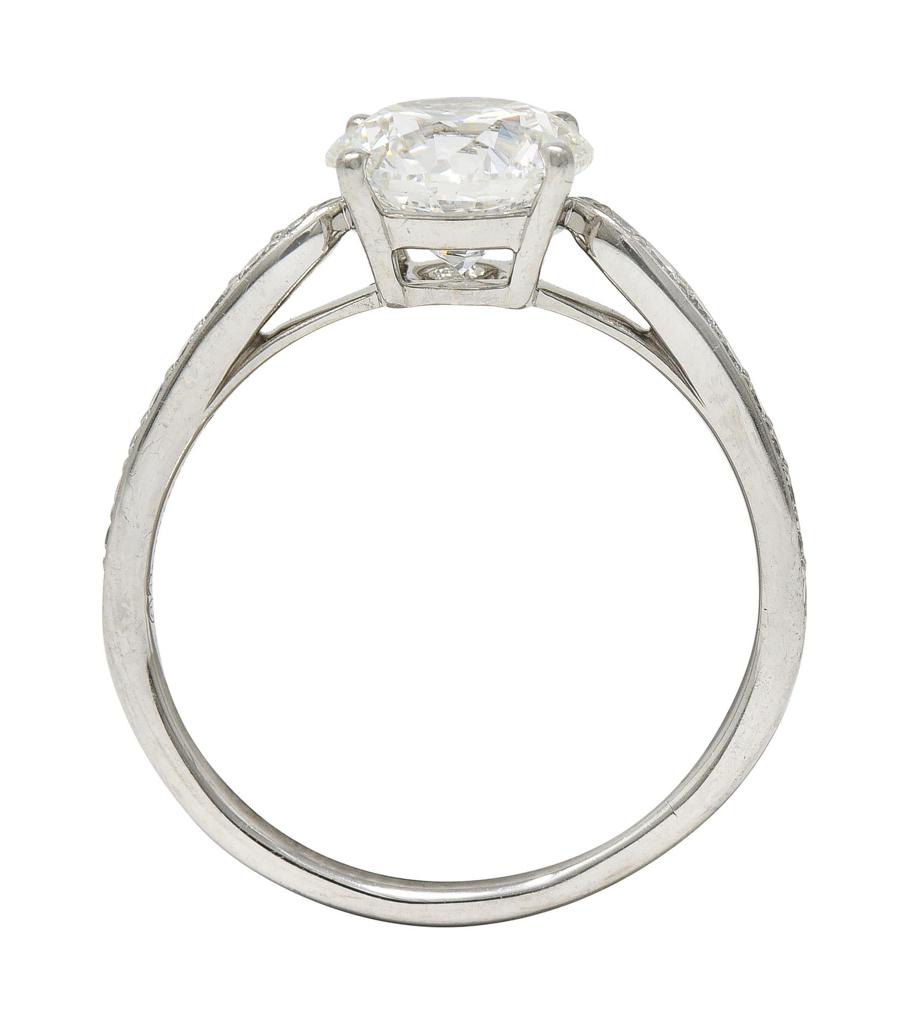Tiffany & Co. Contemporary 2.02 CTW Diamond Platinum Harmony Engagement Ring For Sale 5