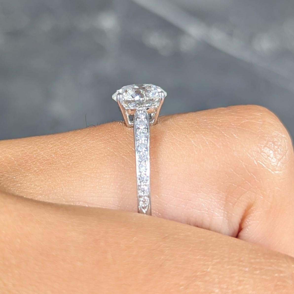 Tiffany & Co. Contemporary 2.02 CTW Diamond Platinum Harmony Engagement Ring For Sale 10