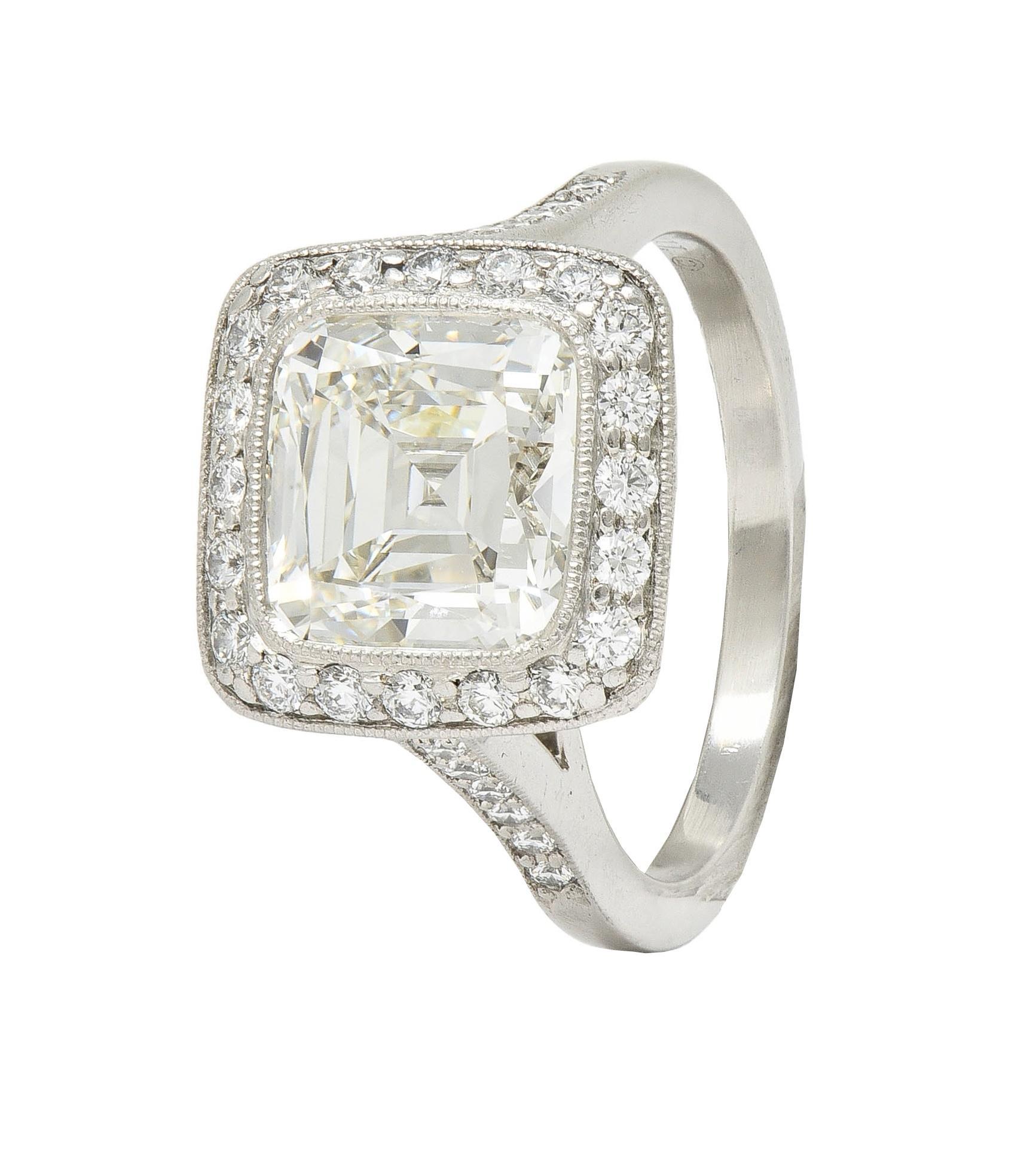 Tiffany & Co. Anillo de compromiso contemporáneo de platino con diamantes Legacy de 3,96 qt GIA en venta 7