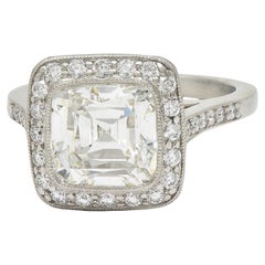 Tiffany & Co. Contemporary 3.96 CTW Legacy Diamond Platinum Engagement Ring GIA