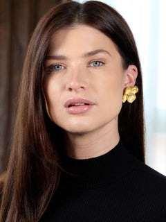 Tiffany & Co. Contemporary Diamond 18K Yellow Gold Etoile Ball Stud Earrings