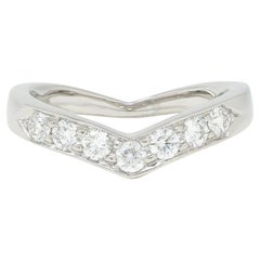 Tiffany 
Co. Anello V.I.I. Contemporary con diamante e platino chevron