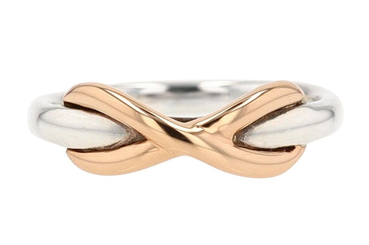 Tiffany & Co. Contemporary Infinity Wedding Band In Good Condition In Santa Barbara, CA