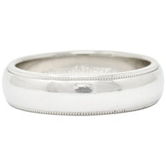 Tiffany & Co. Contemporary Platinum Men's Wedding Band Ring