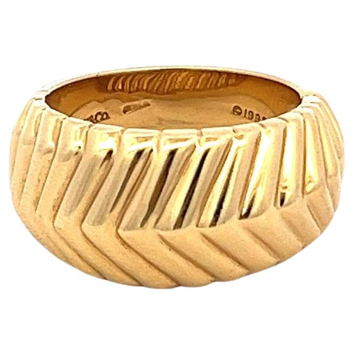 Tiffany & Co. Cordis Chevron-Ring aus 18 Karat Gelbgold