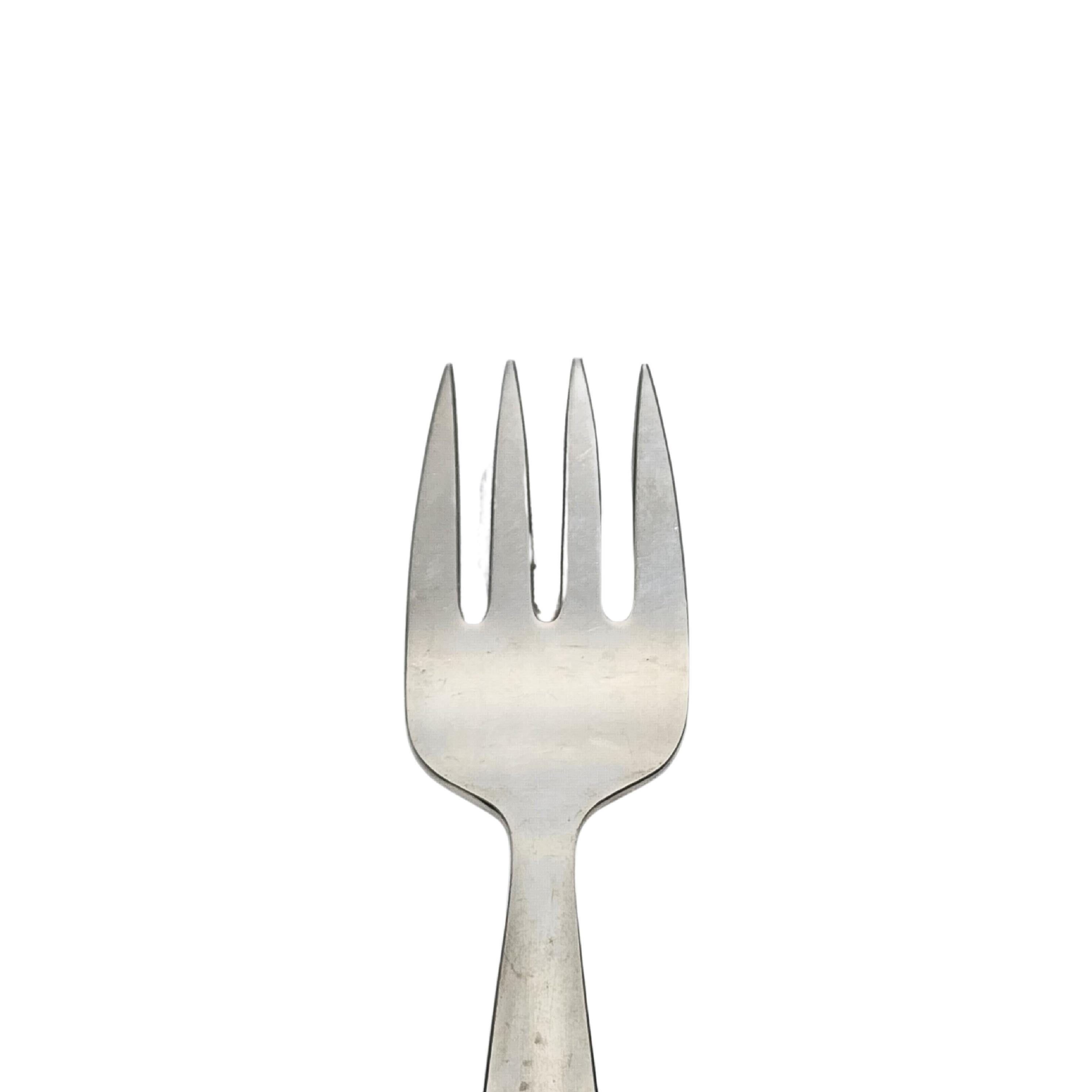 Women's or Men's Tiffany & Co Cordis Sterling Silver Baby/Child Feeding Fork #15487 For Sale