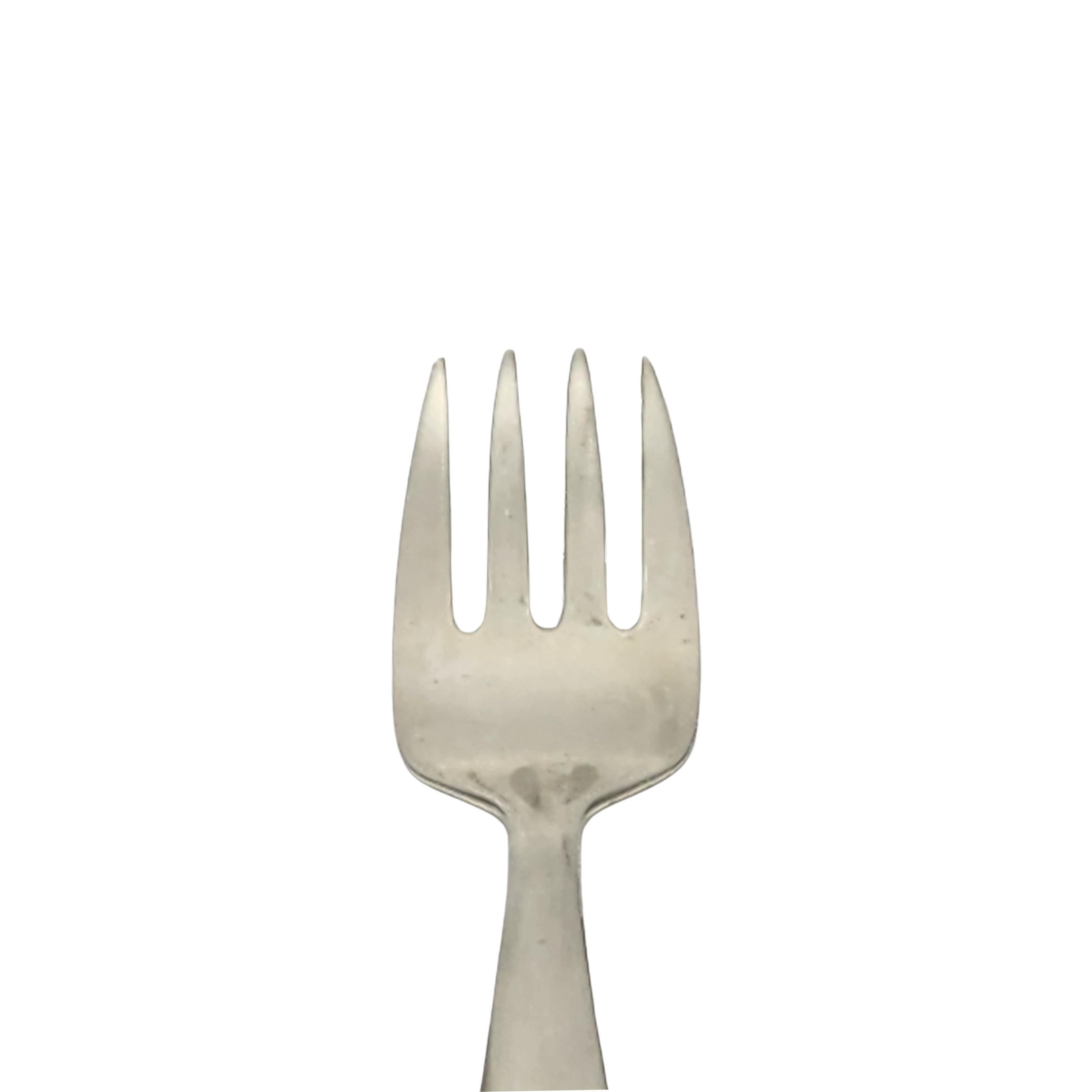 Women's or Men's Tiffany & Co Cordis Sterling Silver Baby/Child Feeding Fork #15491 For Sale