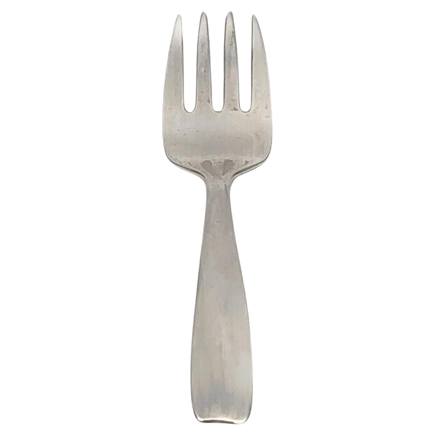 Tiffany & Co Cordis Sterling Silver Baby/Child Feeding Fork #15491 For Sale