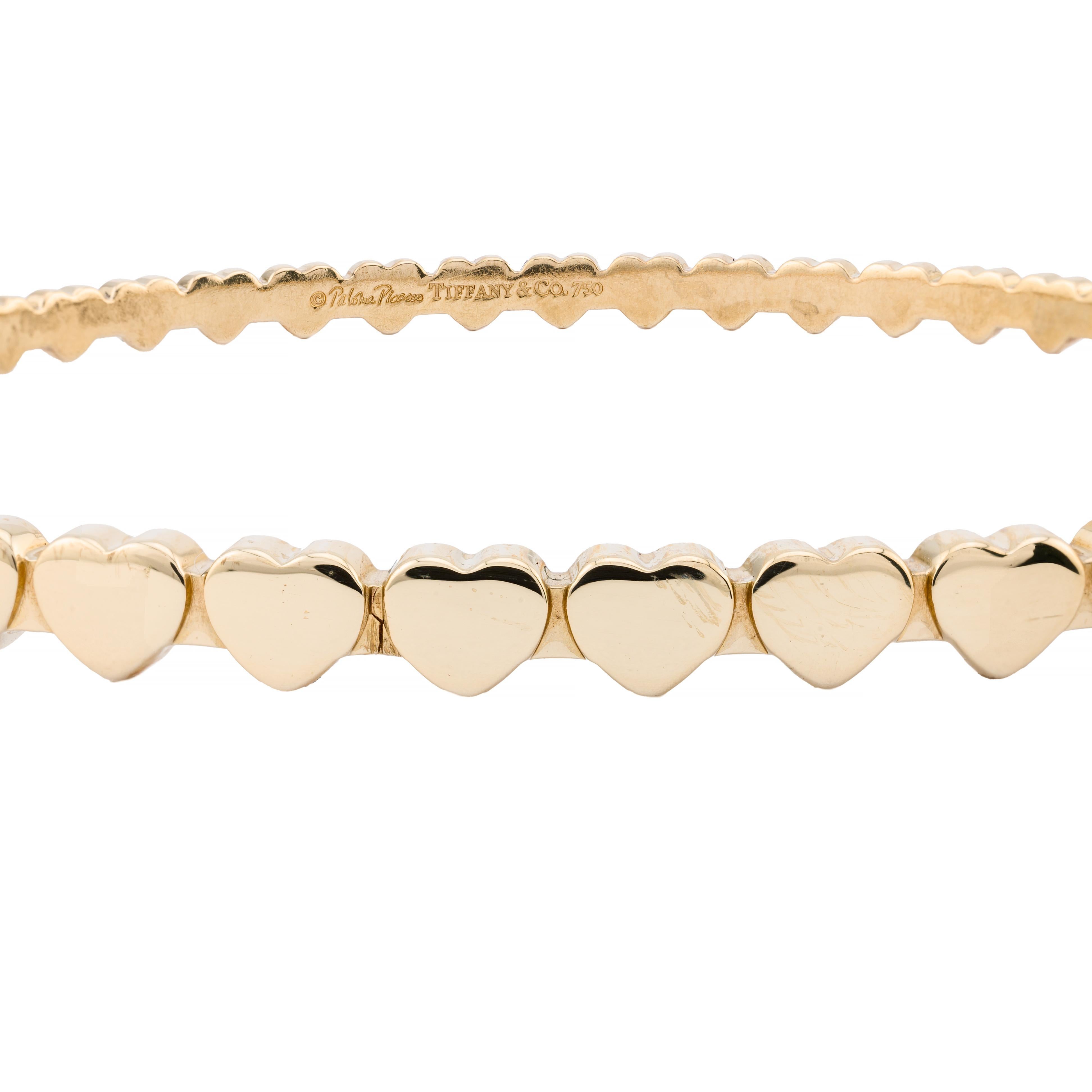 Tiffany & Co Crown of Hearts Armreif aus 18 Karat Gold von Paloma Picasso (Zeitgenössisch) im Angebot