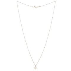 Tiffany & Co. Cruciform Cross Pendant Necklace Platinum and Diamonds