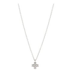 Tiffany & Co. Cruciform Cross Pendant Necklace Platinum and Diamonds