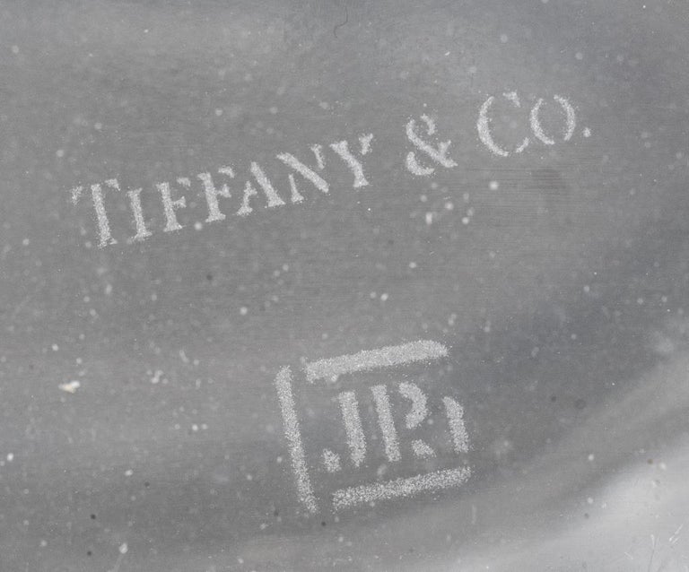 Mid-Century Modern Tiffany & Co. Crystal Bowl, Foliate Design by Austrian Glassmaker Josef Riedel For Sale