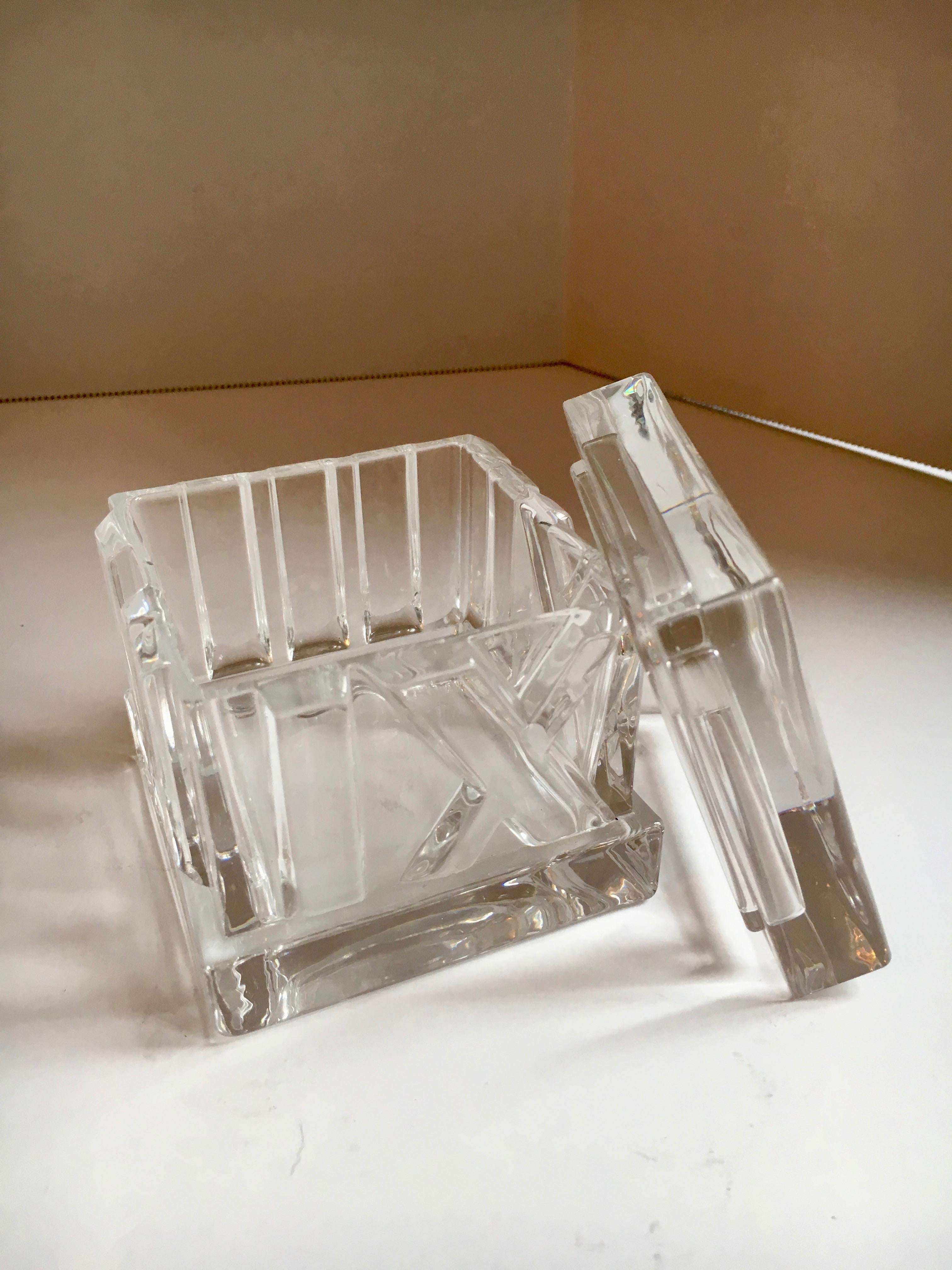 Tiffany & Co. Crystal Box In Excellent Condition In Los Angeles, CA