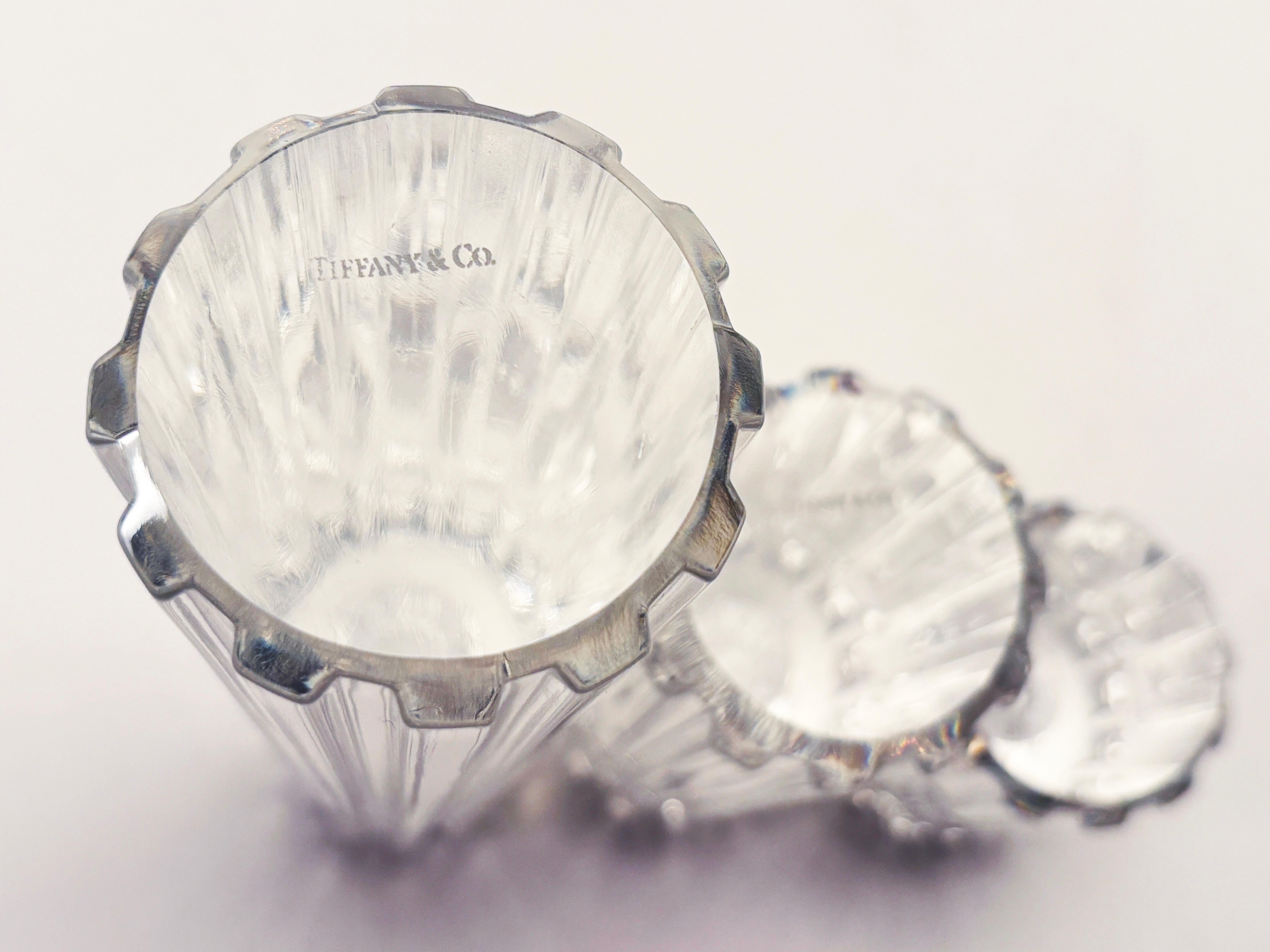 Tiffany & Co. Trio di candele di cristallo in vendita 3